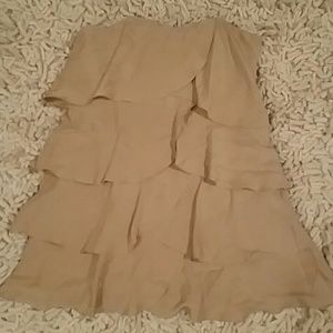 Haute Hippie blush strapless dress